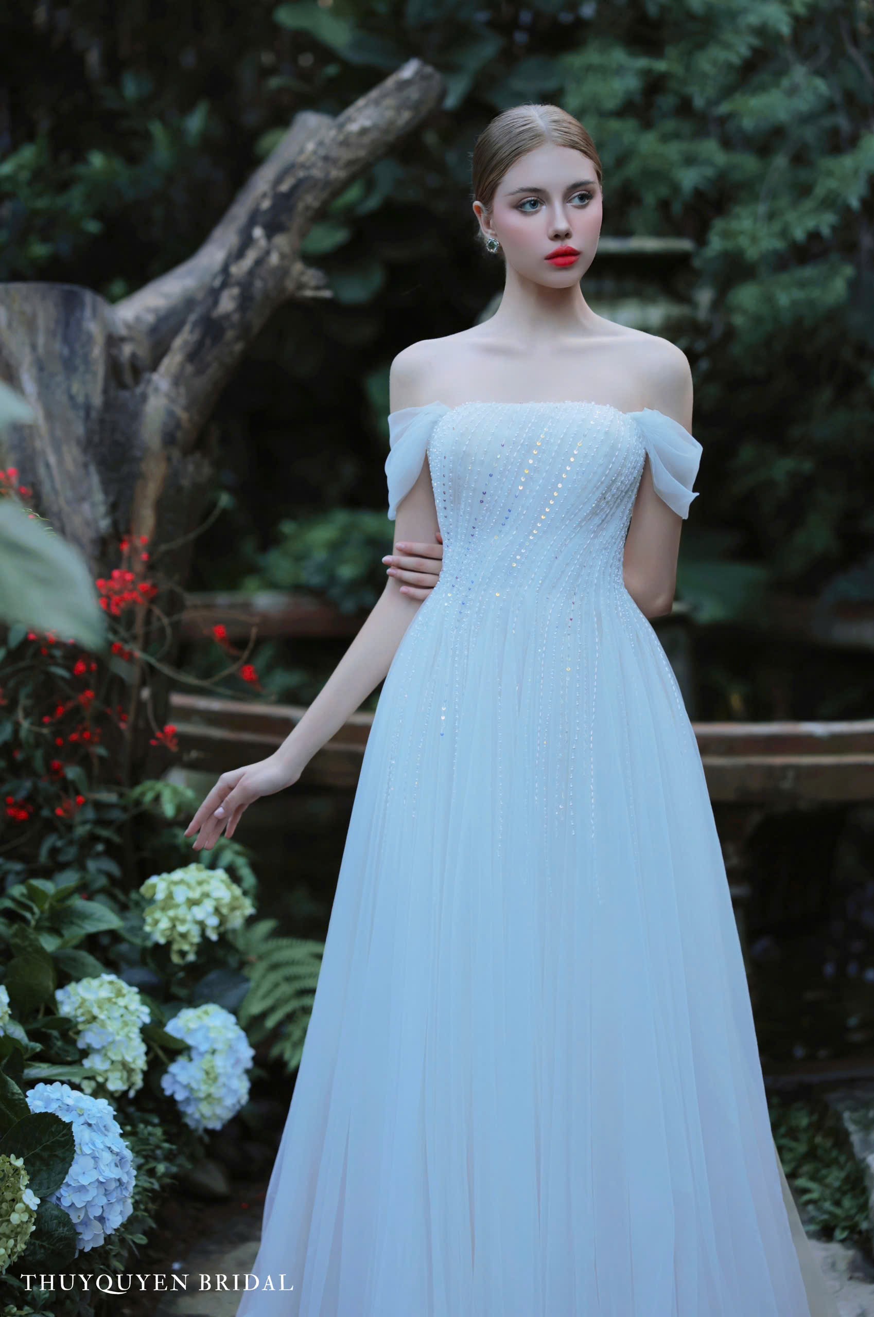 Bridal styling close-up
